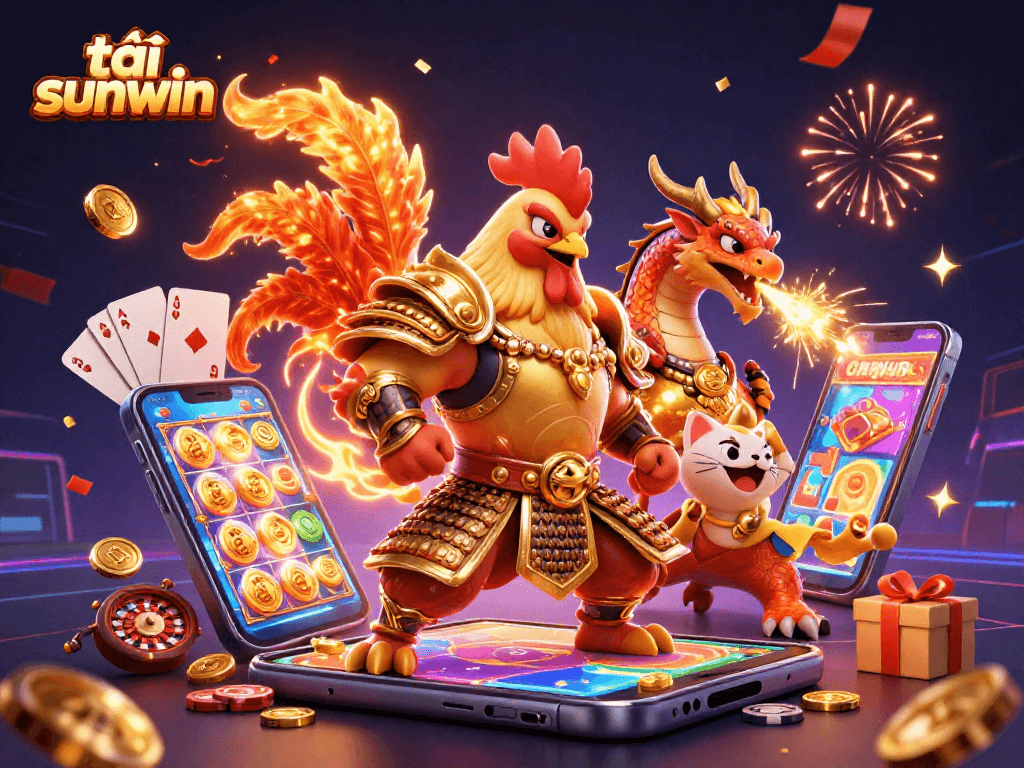 Experience thrilling gameplay with tải sunwin in an action-packed casino world, featuring unique characters and vibrant elements.