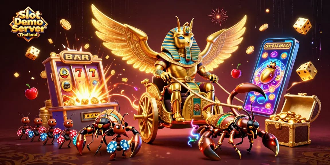 Experience exciting wins with Slot Demo Server Thailand showcasing stunning 3D illustrations of jackpot action.