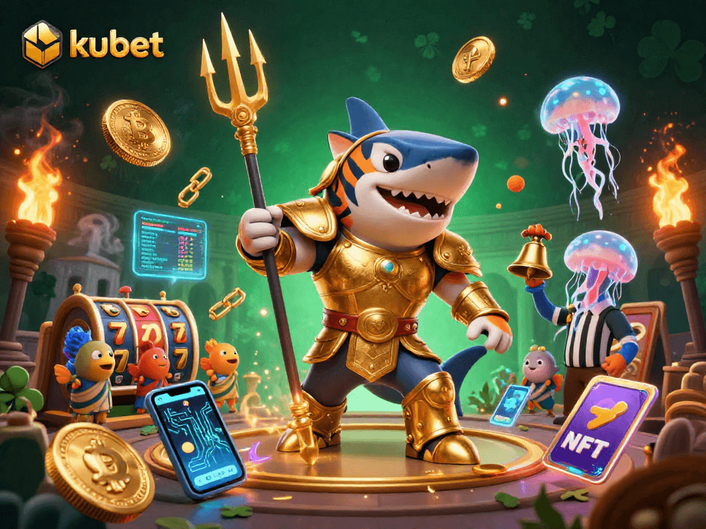 Experience thrilling gameplay at kubet with a vibrant underwater casino scene featuring diverse gaming elements.