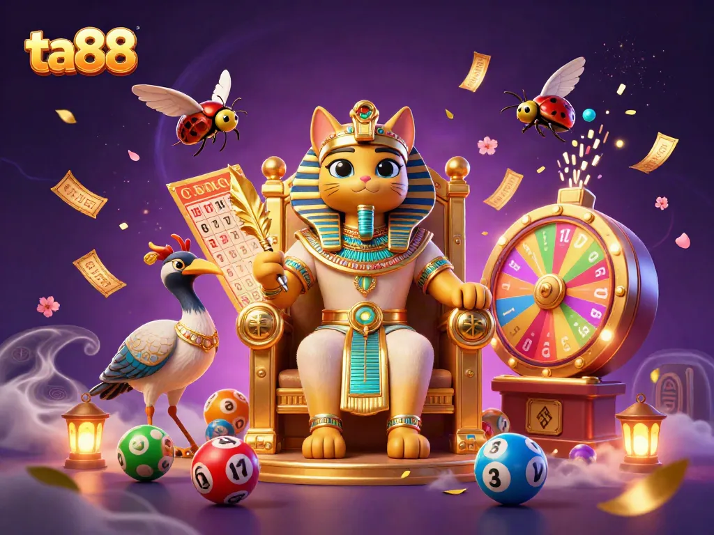 ta88 pharaoh cat and ibis scribe animate the online casino experience with vibrant lottery and gaming elements