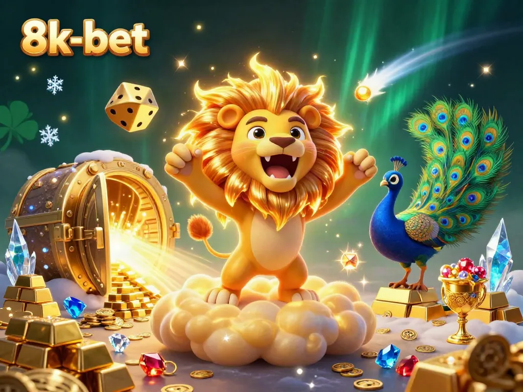 Experience thrilling wins at 8k-bet with this vibrant casino scene featuring dynamic characters and rich visuals.