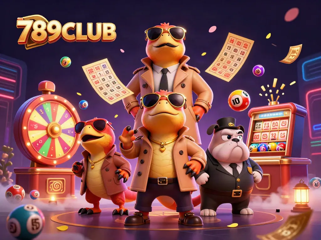 Play thrilling games at 789CLUB with exciting lottery elements and animated characters.