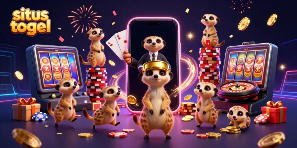 Experience thrilling gameplay at our situs togel with vibrant meerkat casino characters and exciting game elements.