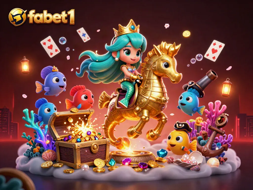 Experience thrilling wins at fabet1 with vibrant underwater casino adventures, captivating colorful characters, and exciting gaming treasure.
