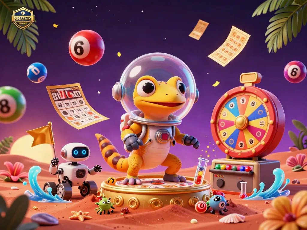 Engage in NHATVIP's thrilling universe with a Martian gecko and casino treasures!