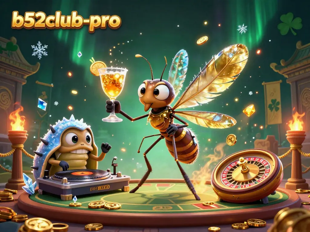 Engage with b52club-pro's thrilling casino atmosphere featuring unique character mascots and gaming elements.