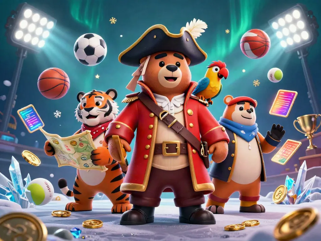 Engage in thrilling gameplay at 123b with pirate bear and his fierce companions surrounded by exciting sports betting elements.