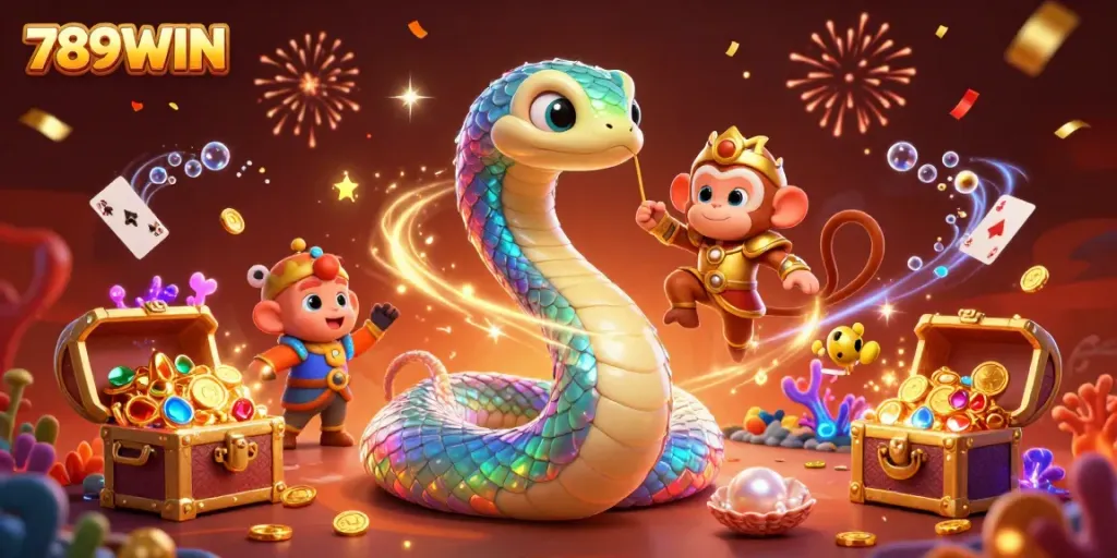 Experience thrilling gameplay with 789WIN, featuring vibrant characters and exciting game elements.