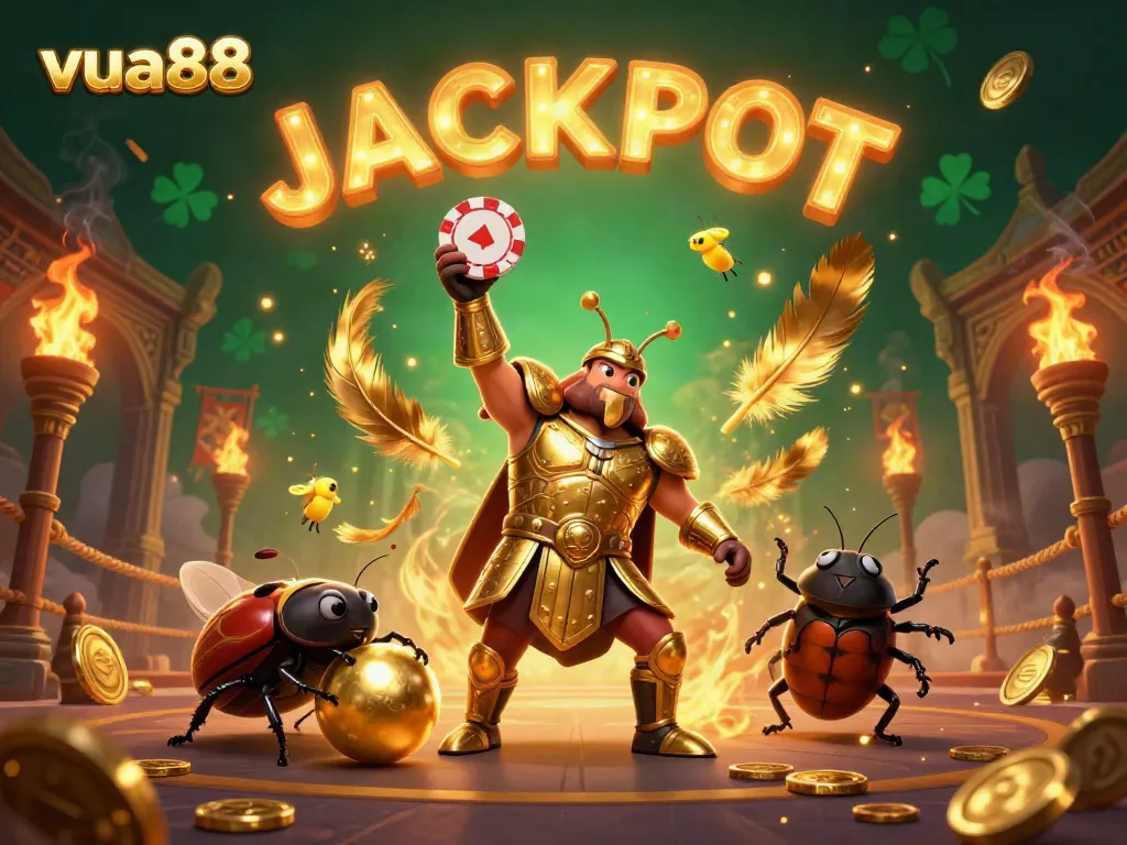 Experience the thrill of winning as vua88 comes alive with vibrant characters celebrating in a dynamic casino scene.